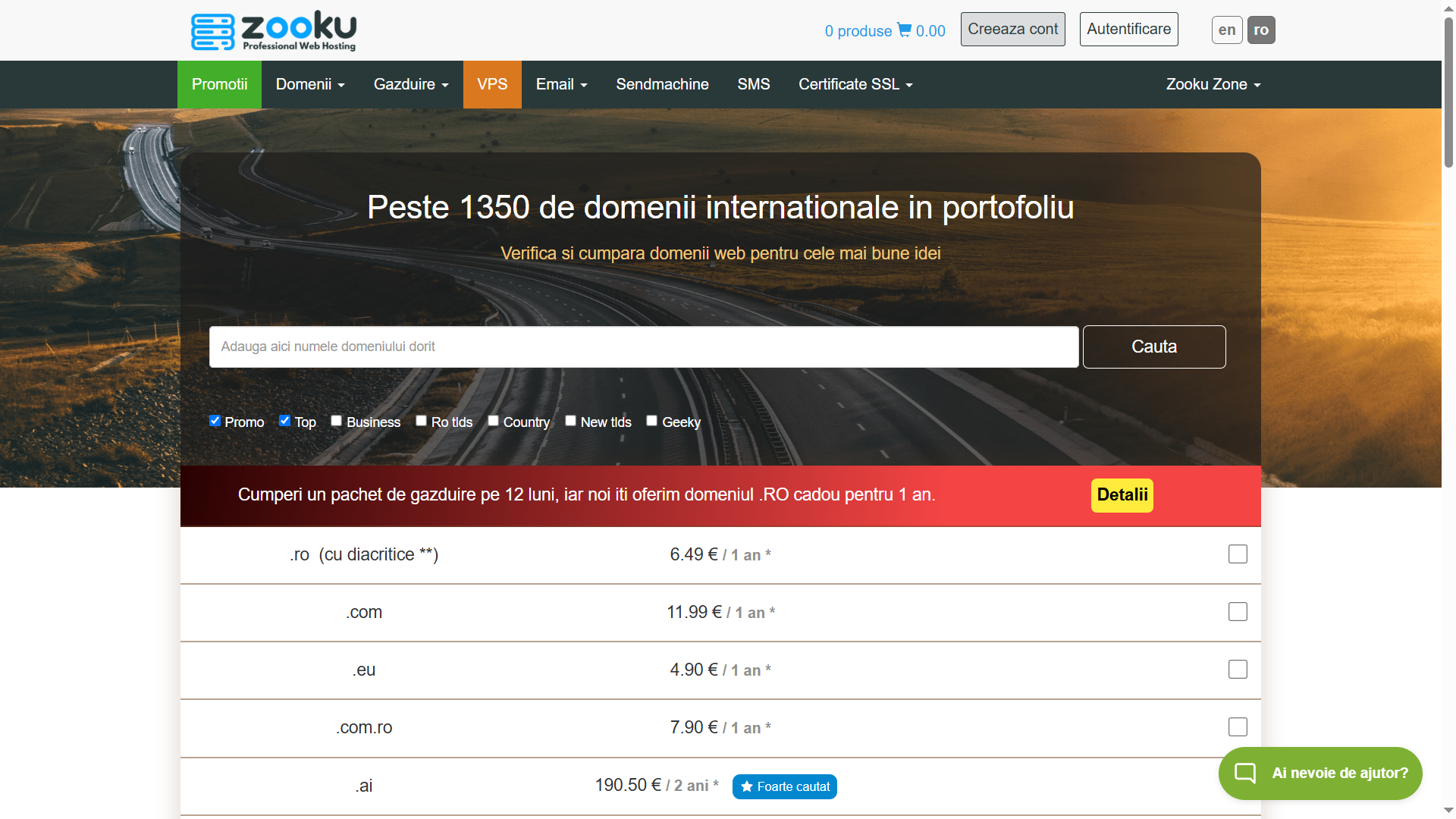 Verifica si cumpara domenii web pentru cele mai bune idei