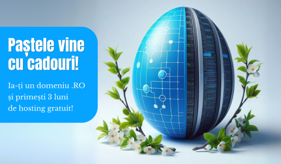 Ia-ți un domeniu .RO  și primești 3 luni  de hosting gratuit!